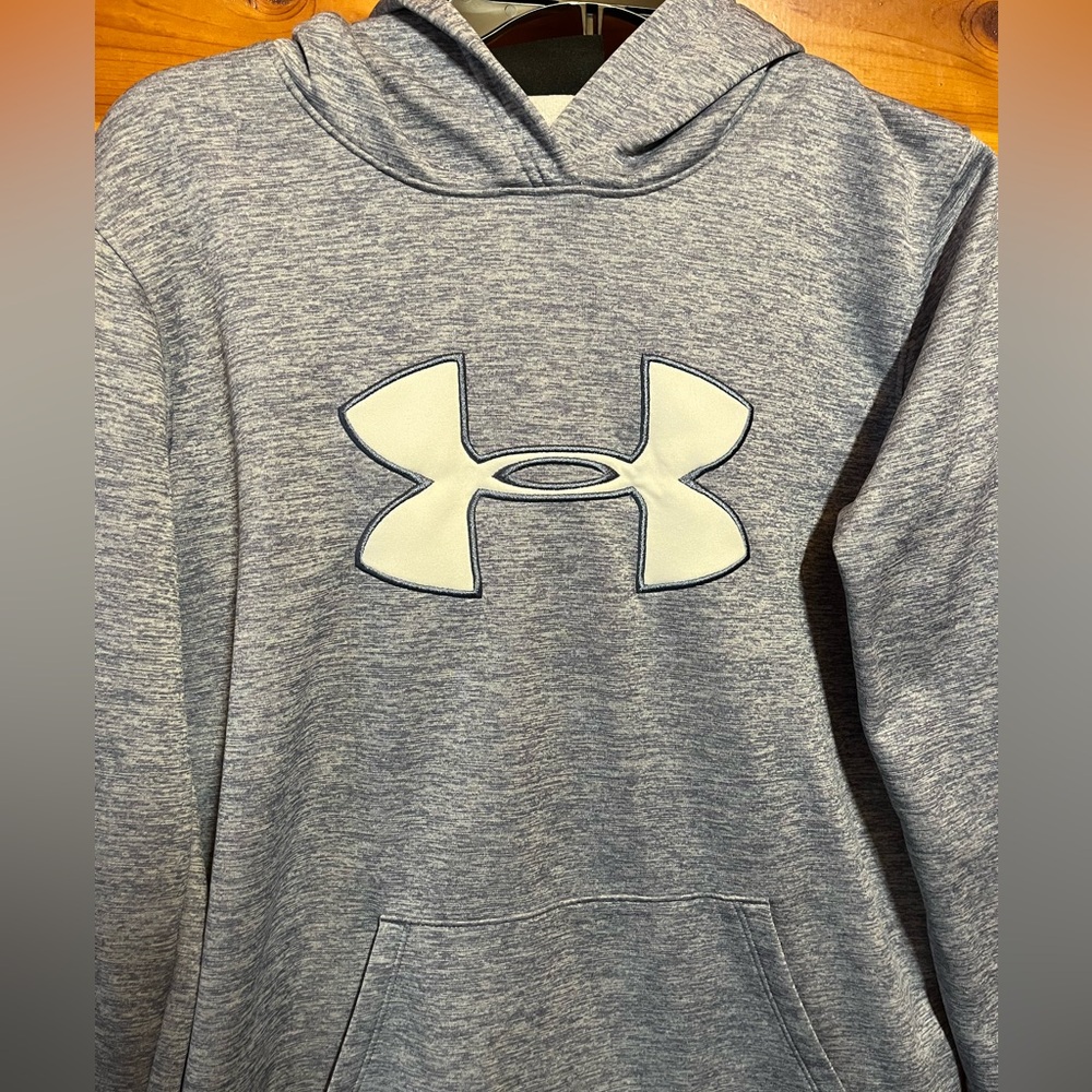 Women’s Under Armour Heathered  Blue/Gray Hoodie Size Small